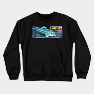 Vintage Model Kit Box Art - Aurora Voyage to the Bottom of the Sea Crewneck Sweatshirt